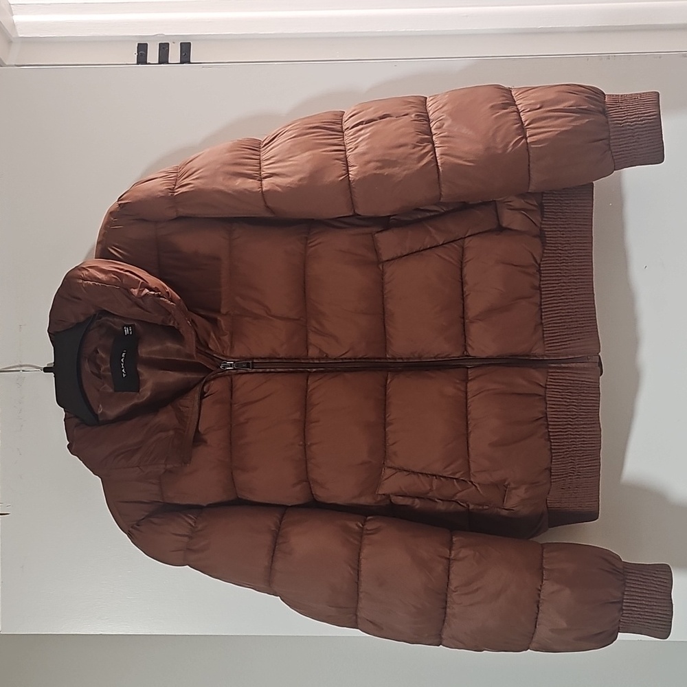 Tahari Brown Puffer Jacket